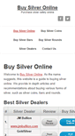 Mobile Screenshot of buysilveronline.com
